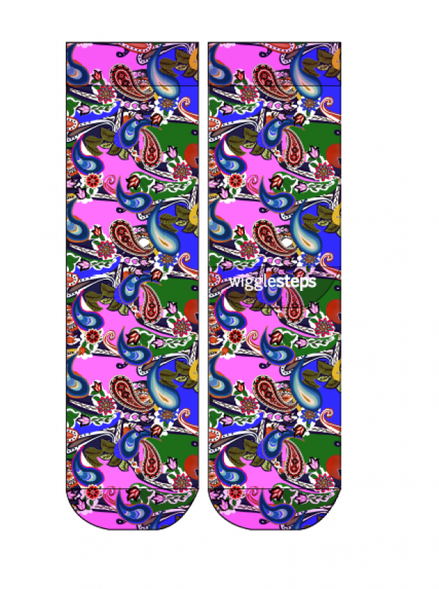 Wigglesteps Damen - Socken - Style: 05173 - Mix Paisley