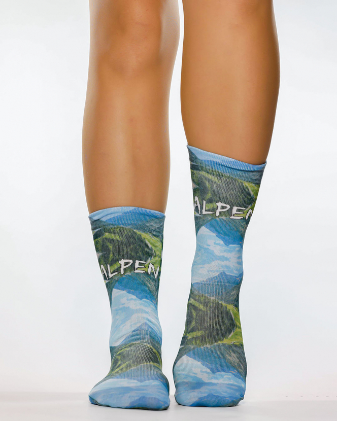 Wigglesteps Damen - Socken - Style: 05183 - Alpen Bergwelt