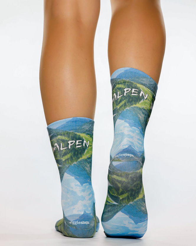 Wigglesteps Damen - Socken - Style: 05183 - Alpen Bergwelt