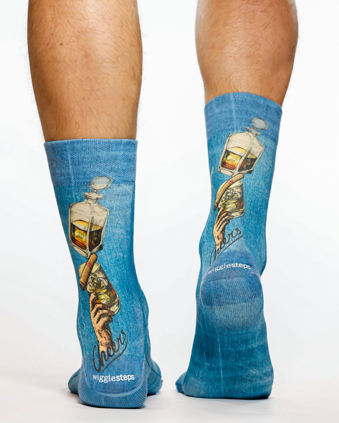 Wigglesteps Herren - Socken - Style: 05211 - Cheer's Blue