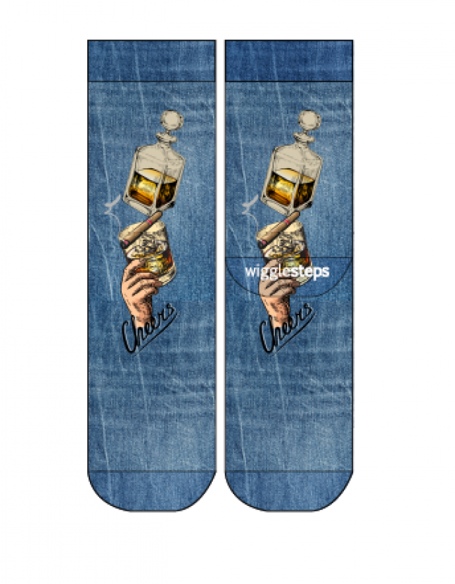 Wigglesteps Herren - Socken - Style: 05211 - Cheer's Blue