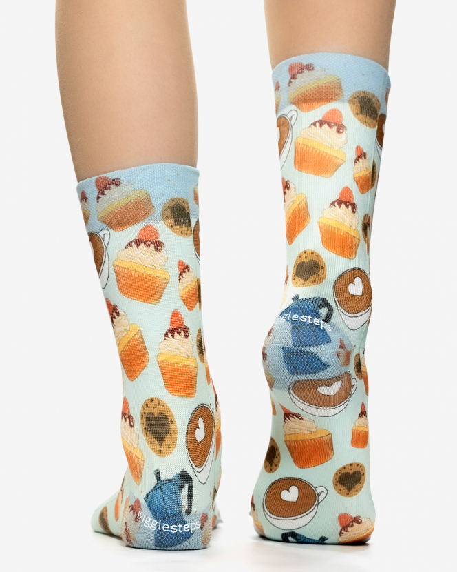 Wigglesteps Damen - Socken - Style: 05324 - Coffee and Muffin