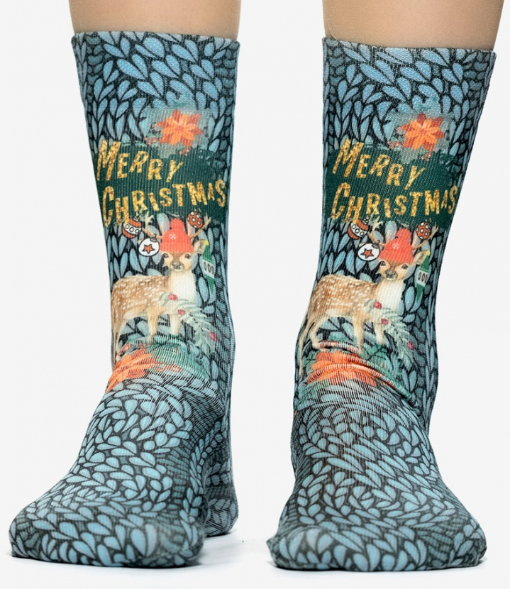 Wigglesteps Damen - Socken - Style: 05350 - X-Mas Deer