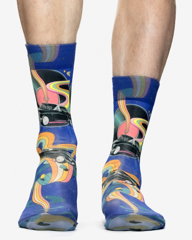 Wigglesteps Herren - Socken - Style: 05366 - Black Car