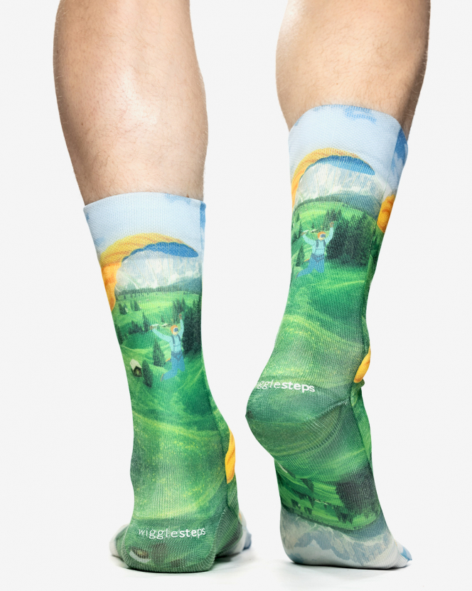 Wigglesteps Herren - Socken - Style: 05373 - Paragleiten