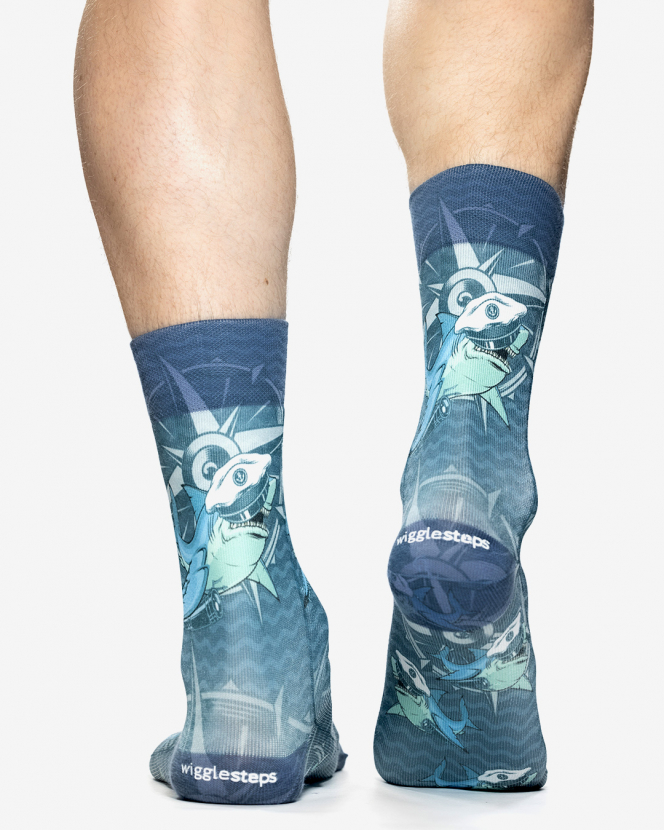 Wigglesteps Herren - Socken - Style: 05378 - Captain Shark
