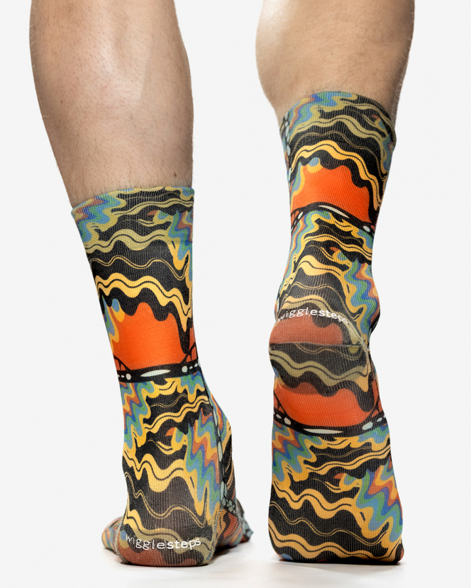 Wigglesteps Herren - Socken - Style: 05383 - Herbstwellen