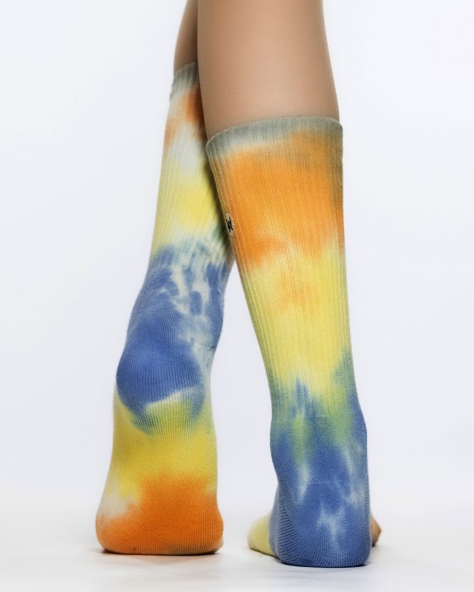 Tie Dye Wigglesteps - Frottee Sportsocken - Batik Farbset: 5429