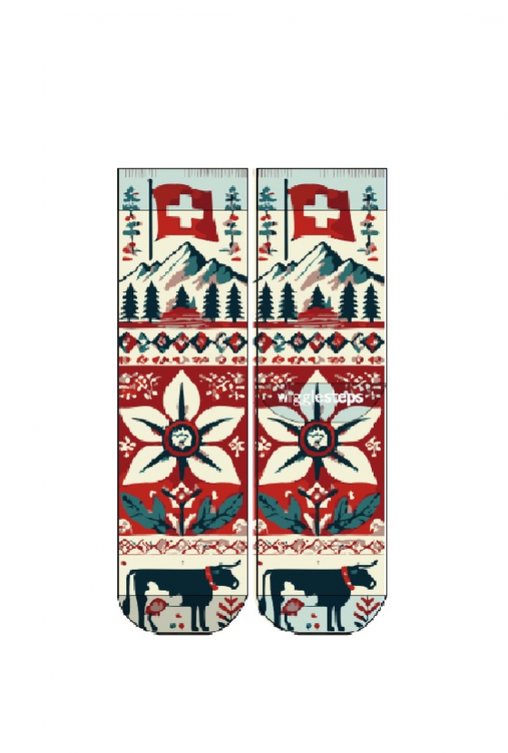 Wigglesteps Herren - Socken - Style: 05448 - Swiss Ethnic