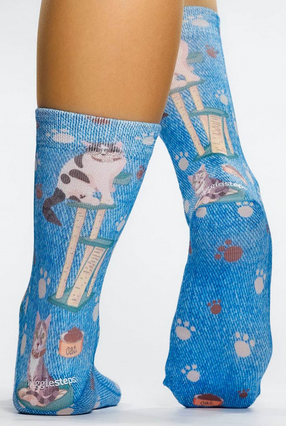 Wigglesteps Damen - Socken - Style: 05596 - Katzentraum
