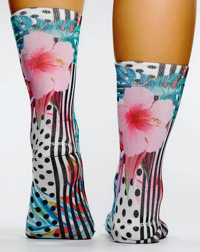 Wigglesteps Damen - Socken - Style: 05601 - Pink Bloom
