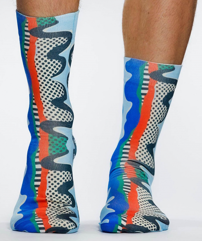 Wigglesteps Herren - Socken - Style: 05652 - Wave Art