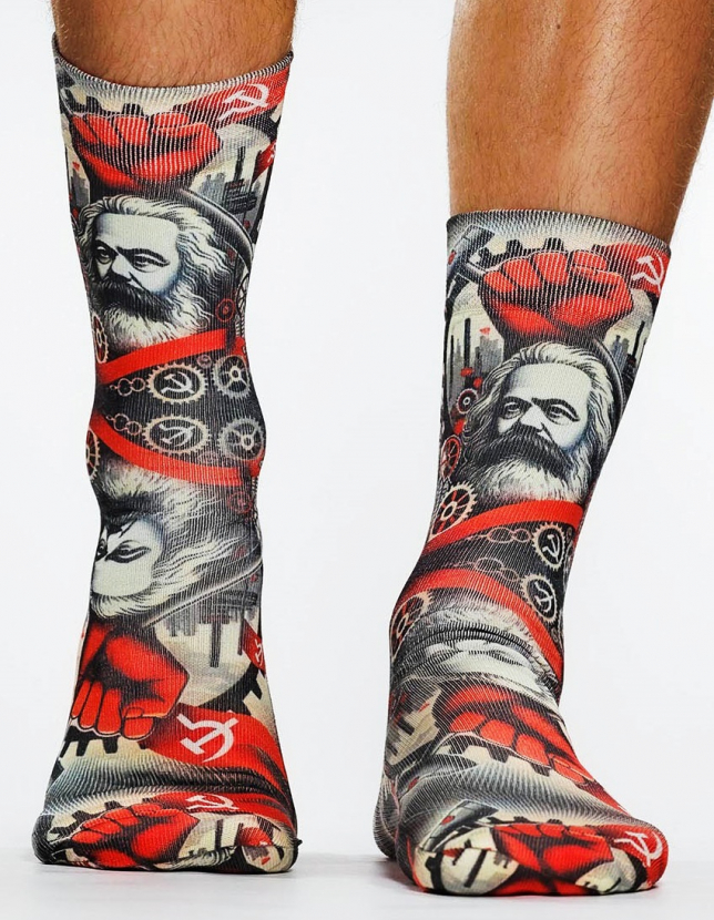 Wigglesteps Herren - Socken - Style: 05689 - Karl Marx