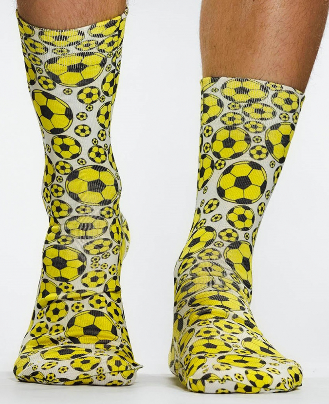 Wigglesteps Damen - Socken - Style: 05696 - Fussball Gelb