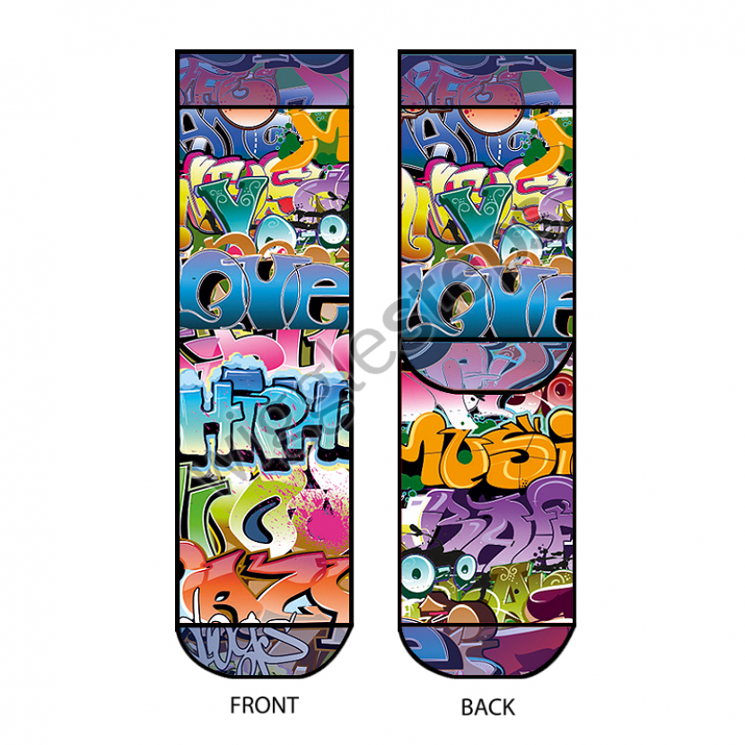 Wigglesteps Herren - Socken - Style: 05697 - Graffitti One