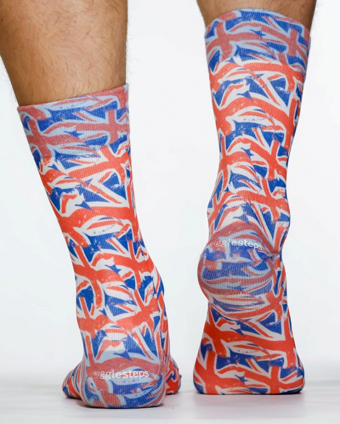 Wigglesteps Herren - Socken - Style: 07569 - Flag