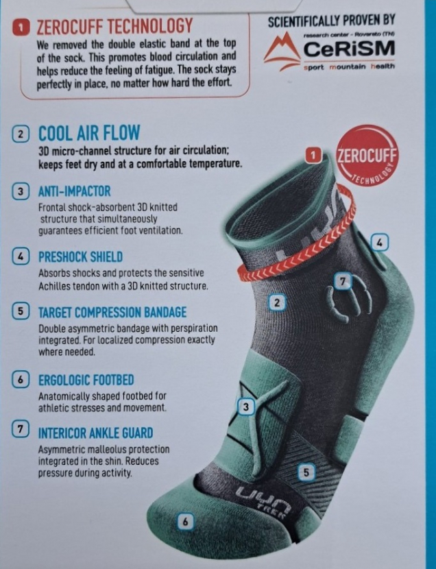 UYN Damen - Trekking One Cool Quarter - Anthrazit/Loden