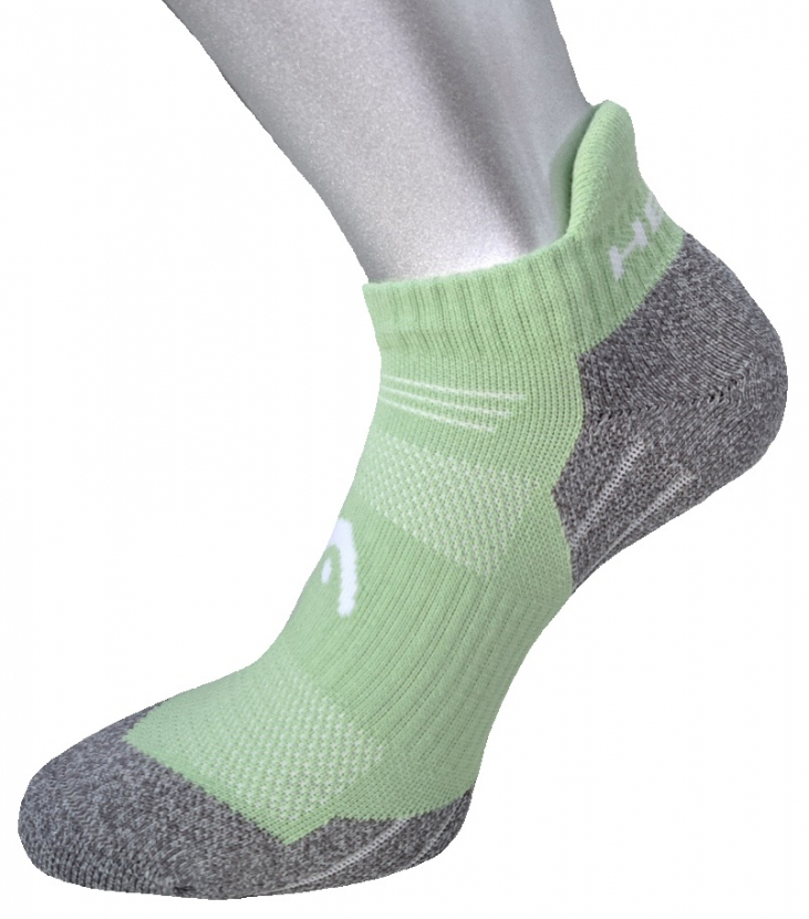 2 Paar Head Hiking - Funktions - Sneaker mit Polsterlippe - Apfelton - Größe 39/42