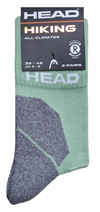 2 Paar HEAD Hiking - Outdoor Funktionssocken - Apfelgrün