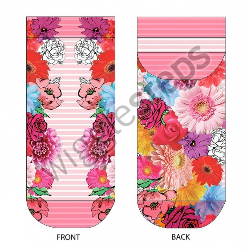 Wigglesteps Damen - Sneaker - Style: 00261 - Pink Flowers
