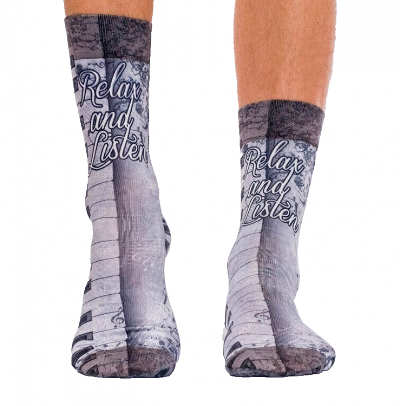 Wigglesteps Herren - Socken - Style: 03180 - Relax and Listen
