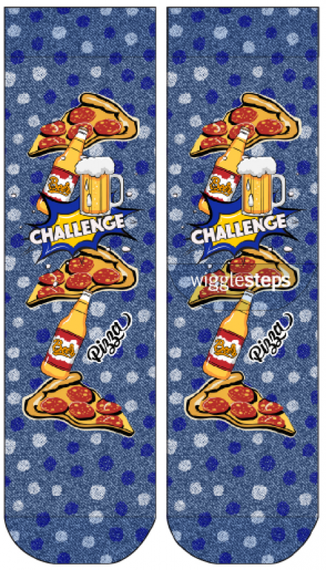 Wigglesteps Damen - Socken - Style: 04766 - Pizza Challenge