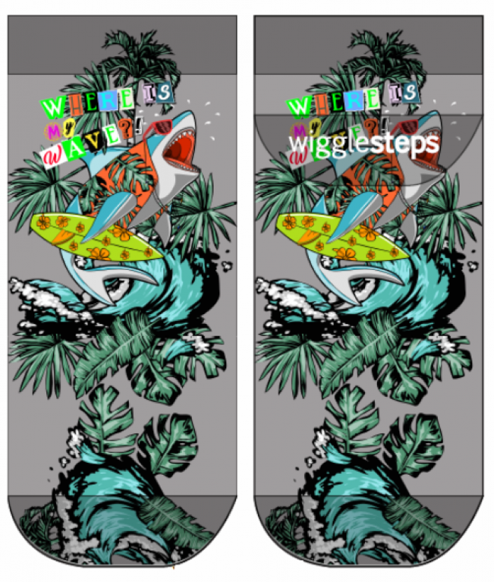 Wigglesteps Herren - Quarter - Style: 04808 - My Wave