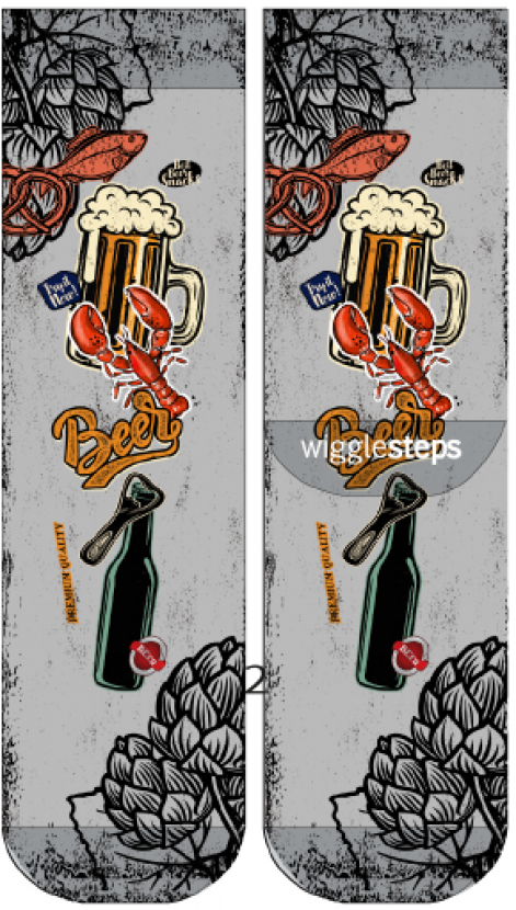 Wigglesteps Herren - Socken - Style: 04829 - noch ein Bier