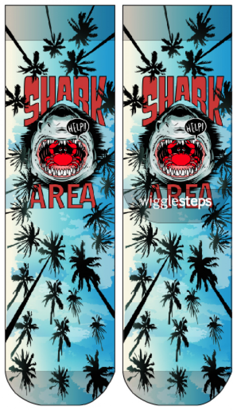 Wigglesteps Herren - Socken - Style: 04835 - Shark Area