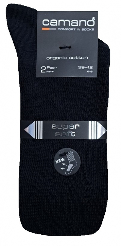 2 Paar Netzschaft Spezial Diabetikersocken - Marineblau