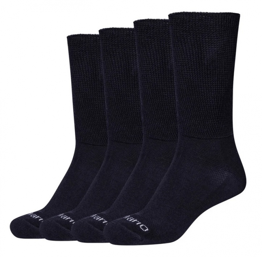 2 Paar Netzschaft Spezial Diabetikersocken - Marineblau