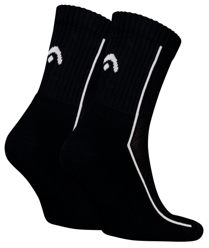 2 Paar Head Kurzschaftform Sportsocken All Sports - Schwarz - Größe 35/38