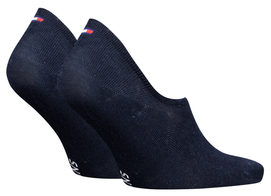 2 Paar Tommy Hilfiger Unisex - HIGH CUT - No Show Foottie's - Navy