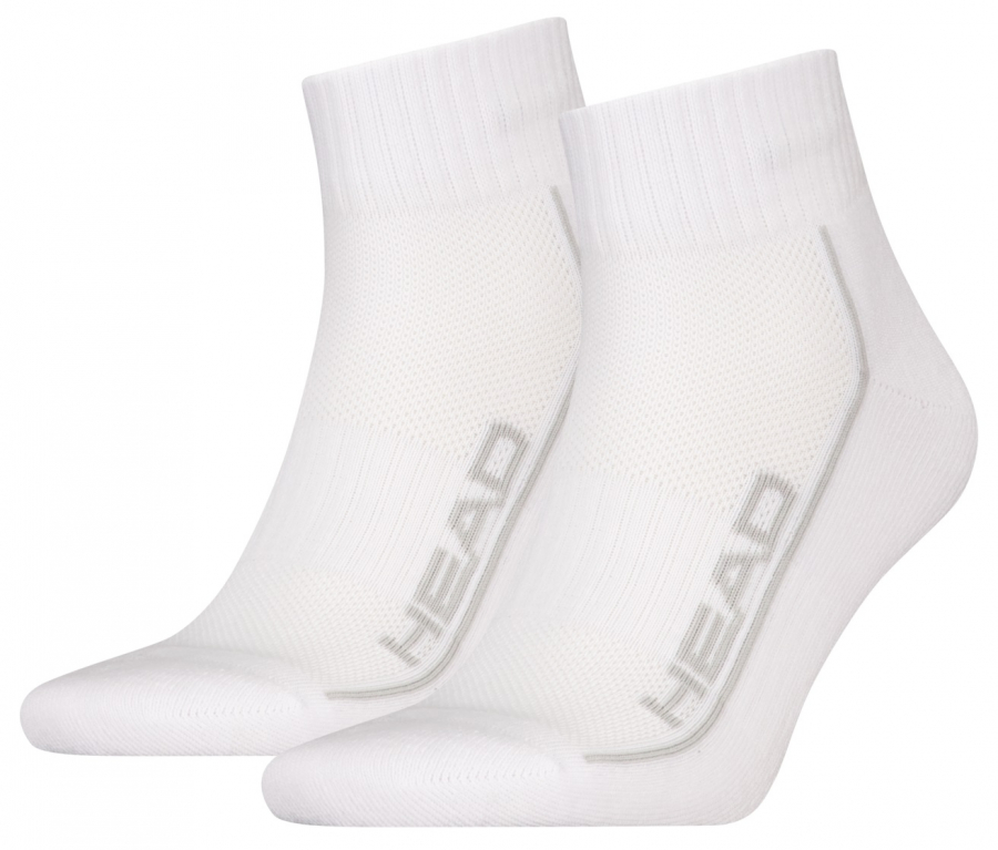 2 Paar Head Comfort - Frotteesohle Quarter - Weiß - Größe 43/46