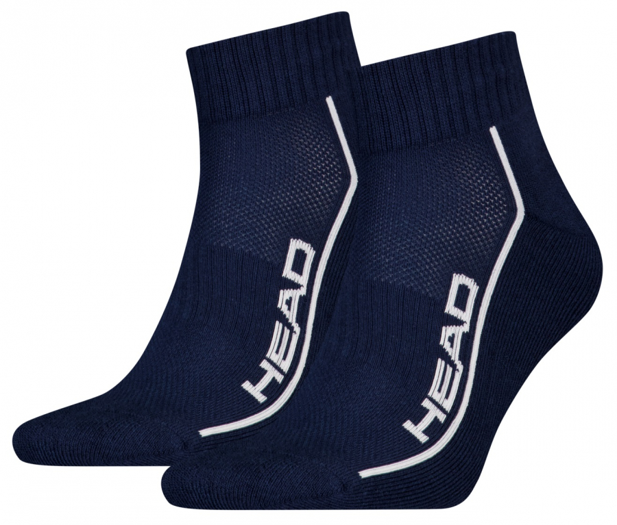 2 Paar Head Comfort - Frotteesohle Quarter - Navy - Größe 39/42