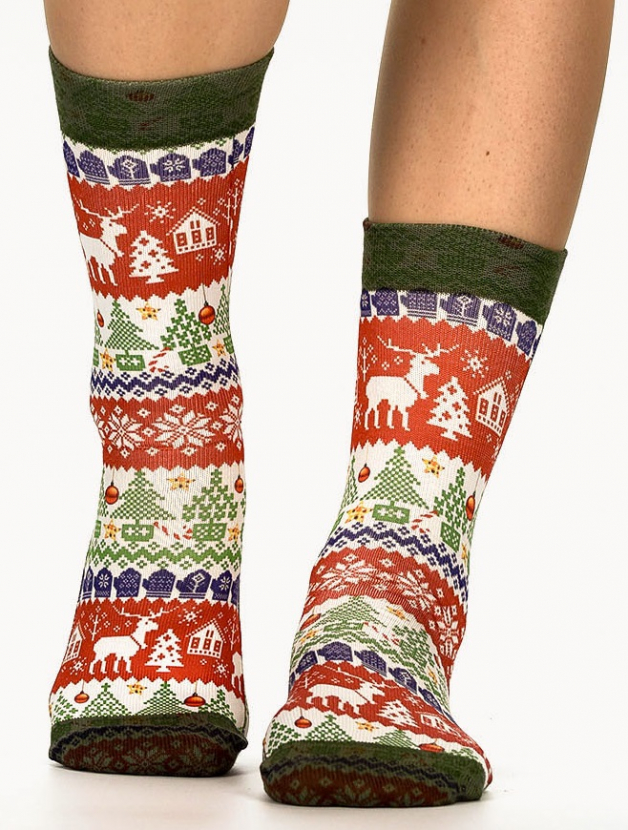 Wigglesteps Damen - Socken - Style: 03877 - Norge White