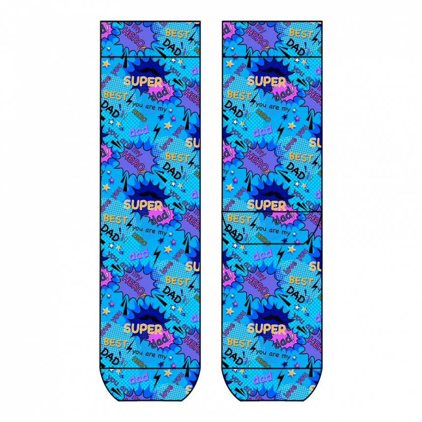 Cool 7 Herrensocken (One Size 41/45) - Motiv - C0827