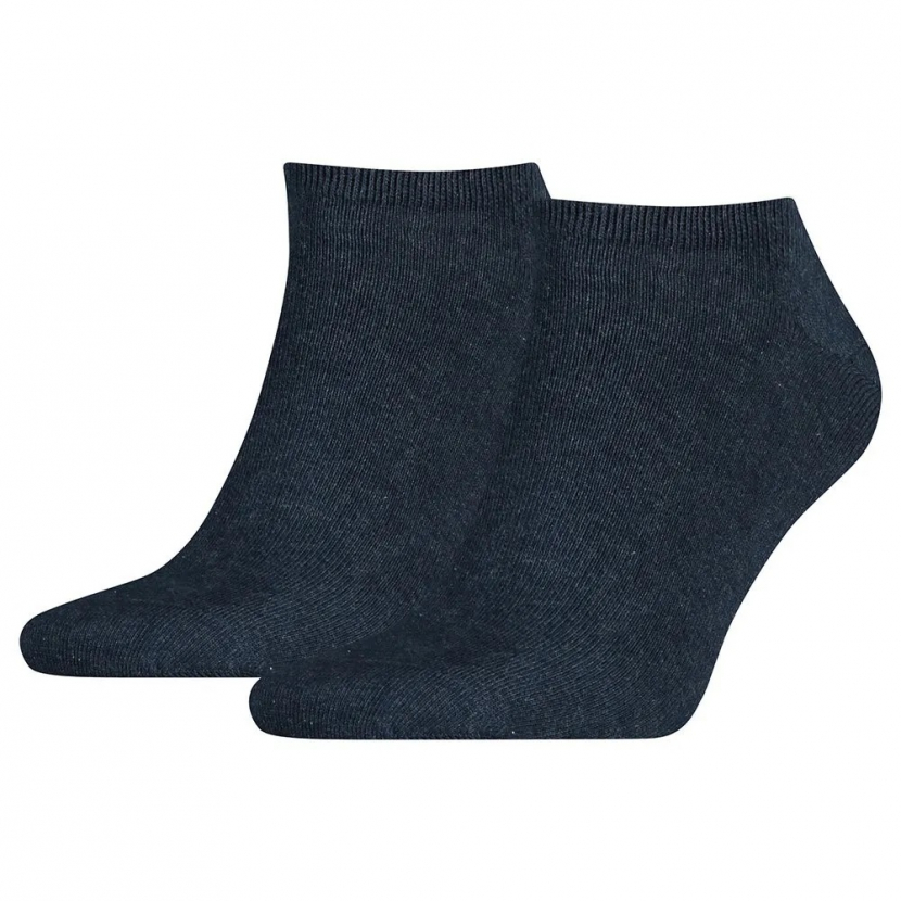 2 Paar Tommy Hilfiger Herren - Sneaker Füßlinge - Uni Jeansmelange