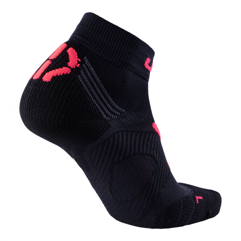 UYN Damen - Running Super Fast - Schwarz/Coral