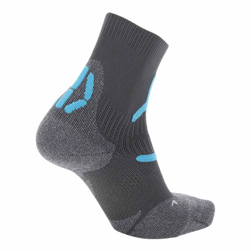 UYN Damen - Trekking 2IN Wandersocken - Anthrazit/Türkis