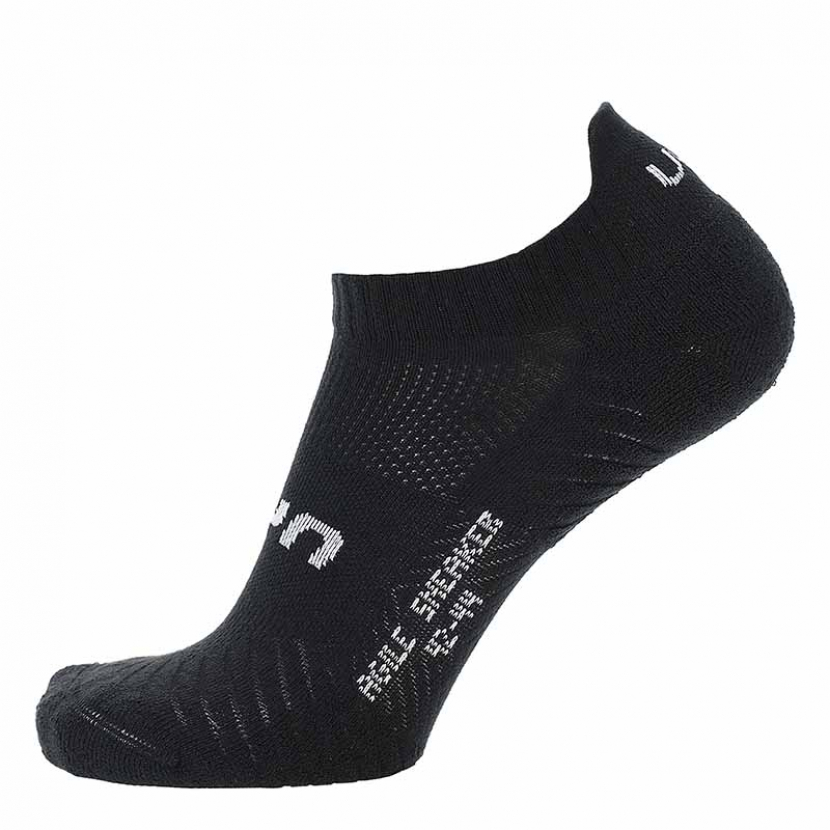 2 Paar UYN Unisex - Agile Sneaker mit Frotteesohle - Schwarz