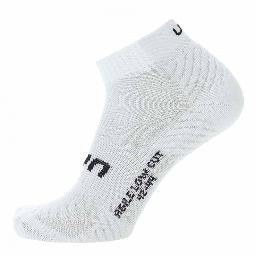 2 Paar UYN Unisex - Agile Quarter mit Frotteesohle - Weiß