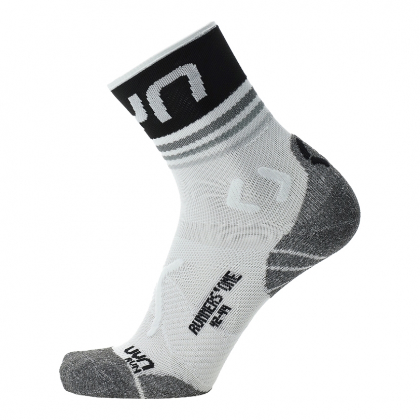 UYN Herren - Runners One Short - Weiss/Schwarz