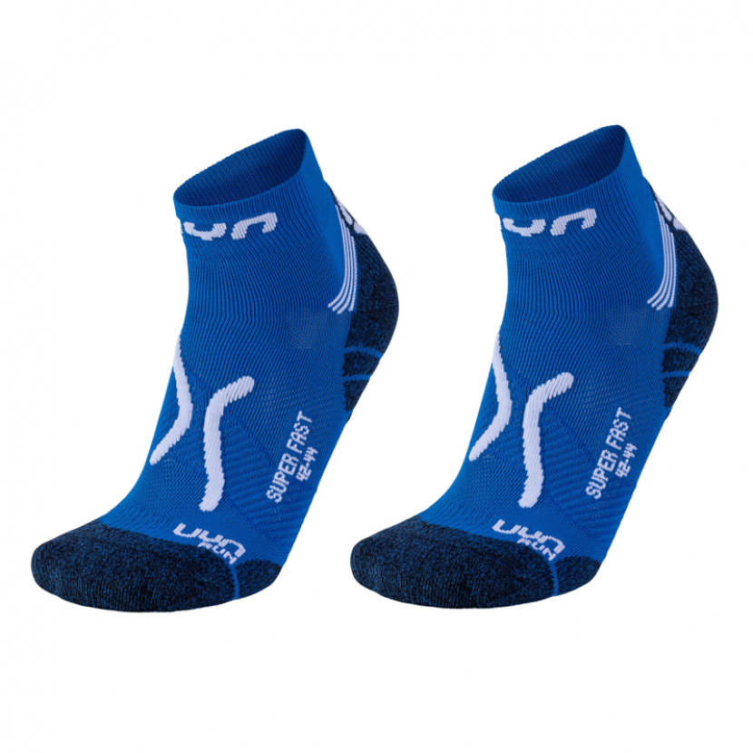 UYN Herren - Running Super Fast - Doppelpack !! - Kraftblau