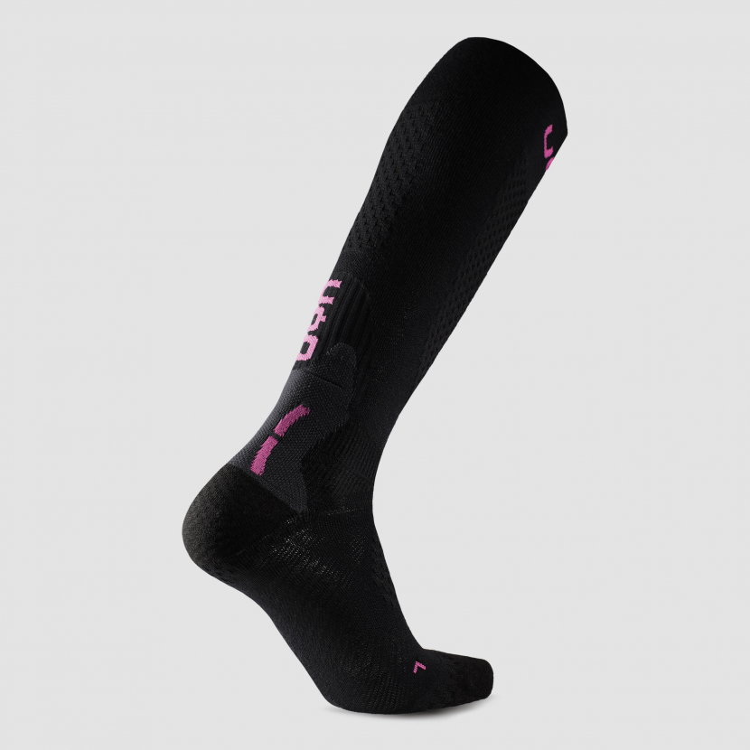 UYN Damen - Ski One Alpine - Outdoor Merino Kniestrumpf - Schwarz