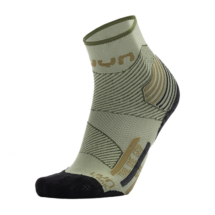 UYN Herren - Trail Run One GRIP - Quarter - Green/Black