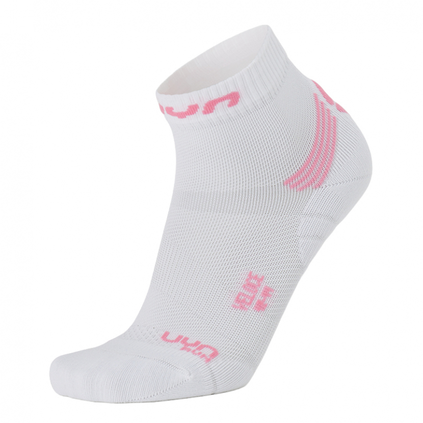 UYN Damen - Veloce - Runnig Quarter - Weiss/Pink
