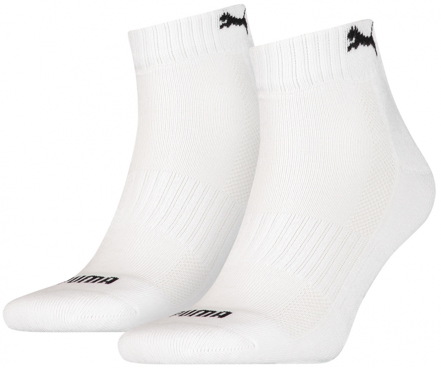 3 Paar Puma Match Frotteesohle Sport - Quarter - Weiss - Größe 43/46