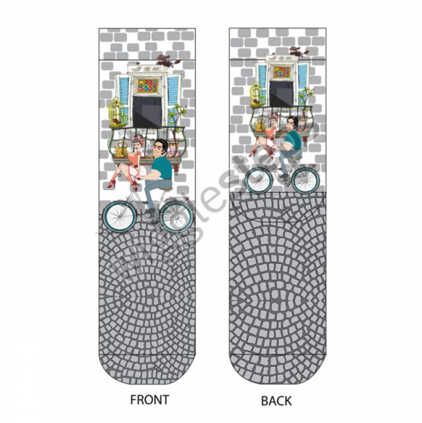 Wigglesteps Damen - Socken - Style: 00916 - Balkon Love