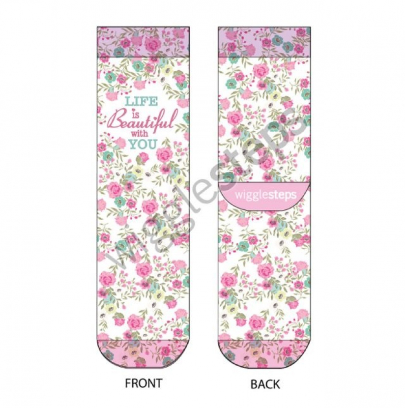 Wigglesteps Damen - Socken - Style: 01036 - Life is Beautiful with you